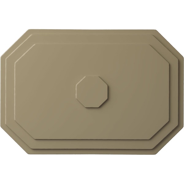 Ekena Millwork Felix Ceiling Medallion, Hand-Painted Gobi Desert, 25 1/4"W x 17 1/4"H x 1 3/4"P CM25FEGDF - main